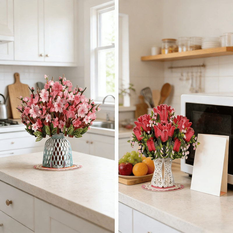 ๐55K+ SOLD! ๐ผ๐ Forever-Blooming 3D Flower Pop-Up Cardโ Personalized Love Message & Everlasting Bloom ๐