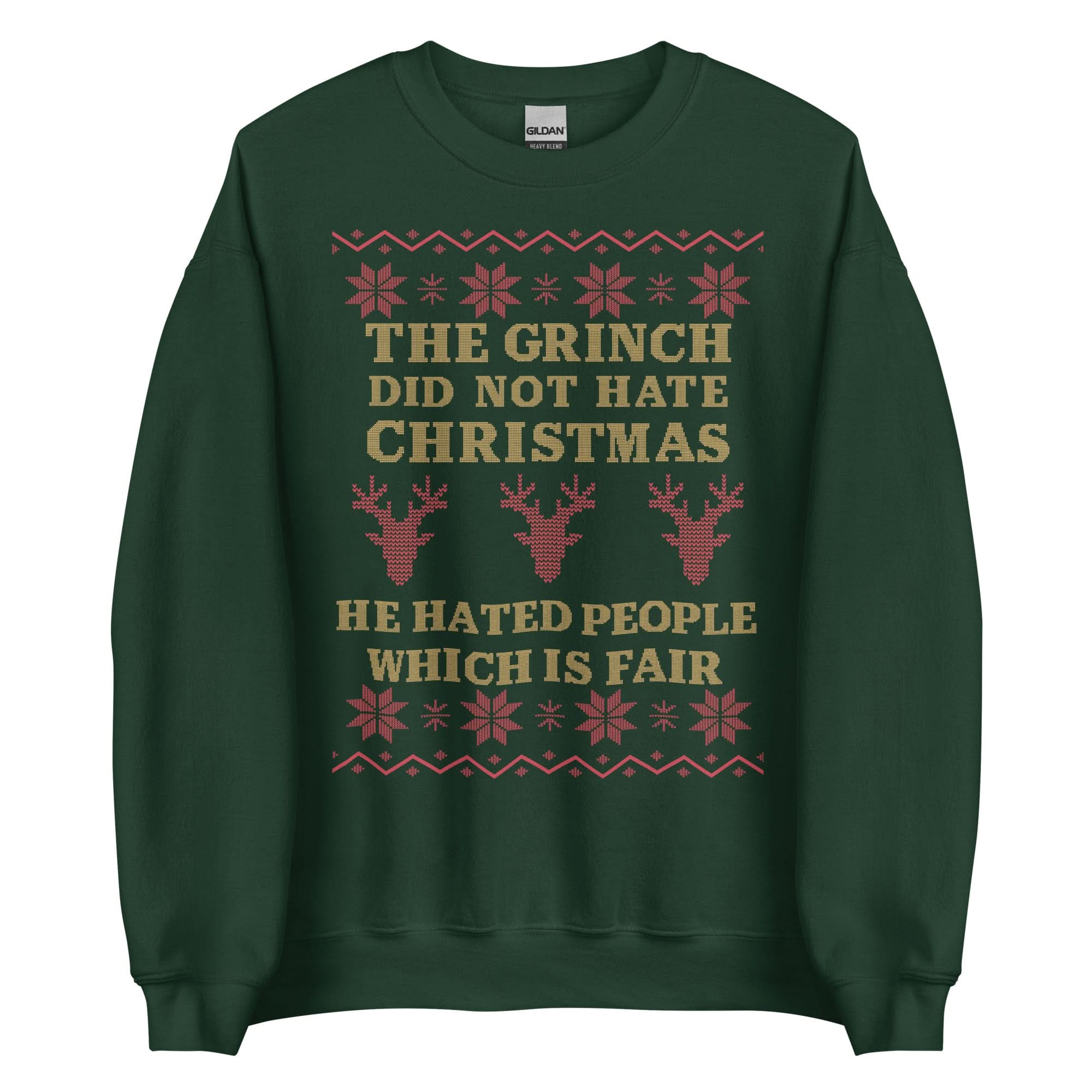 The Grinch Did Not Hate Christmas Crewneck
