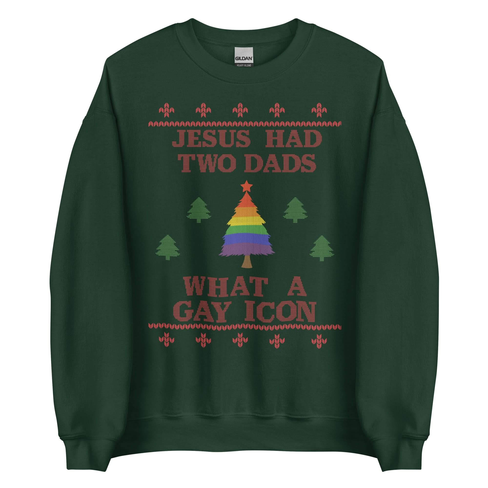 Jesus Had Two Dads Crewneck