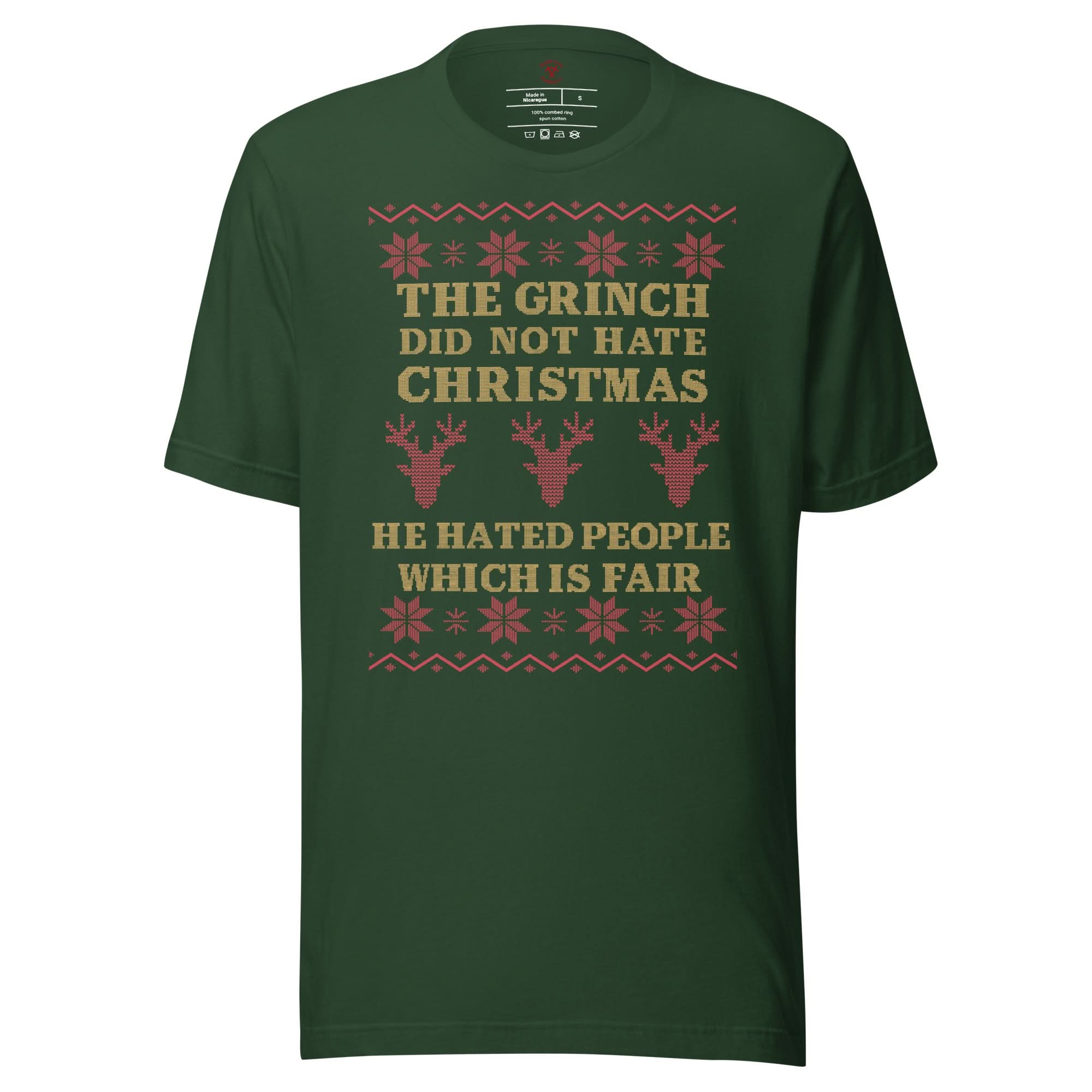 The Grinch Did Not Hate Christmas T-Shirt